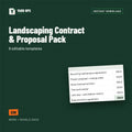 Landscaping Contract & Proposal Pack cover