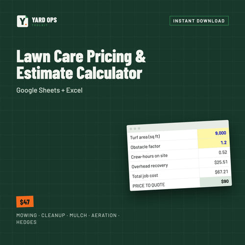 Lawn Care Pricing & Estimate Calculator cover