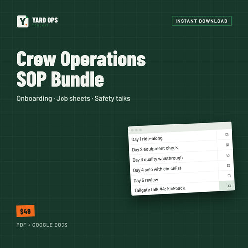 Crew Operations SOP Bundle cover